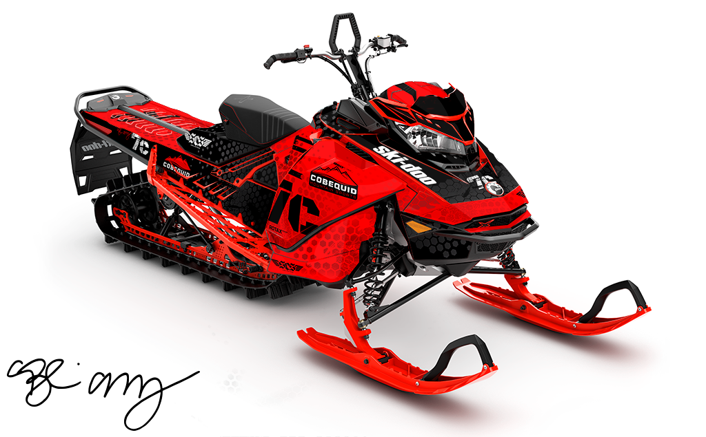Blair Morgan - Lava Full Ski-Doo REV Gen4 Sled Wrap Sled Wrap