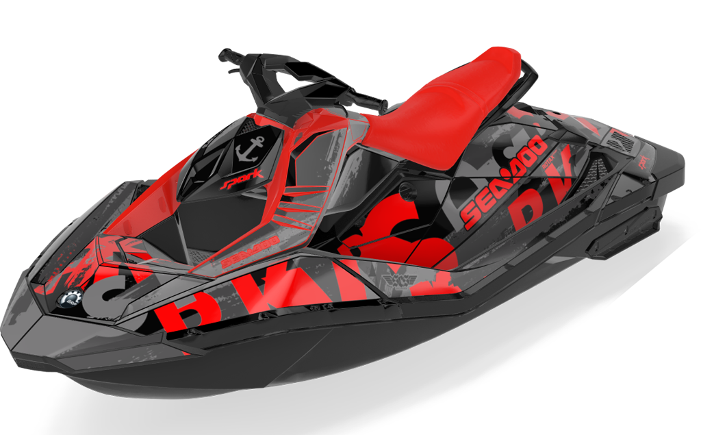 Anchor Sea-Doo Spark Graphics Pink Violet Full Coverage