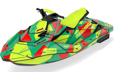 Covert Sea-Doo Spark Graphics Yellow Reef Partial Coverage