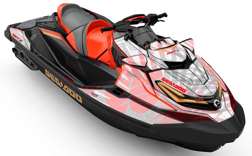 Flora Red White Sea-Doo RXT Graphics