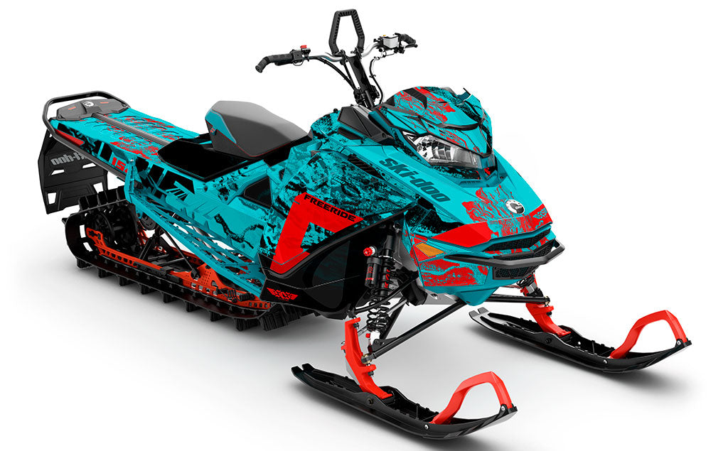 Sidestep Tan Army Ski-Doo REV Gen4 Freeride Premium Sled Wrap
