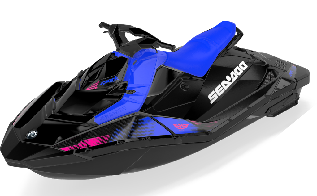 Tally Sea-Doo Spark Graphics Pink DazzlingBlue Less Coverage