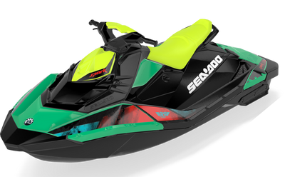 Tally Sea-Doo Spark Graphics Reef LavaDrkRed Less Coverage