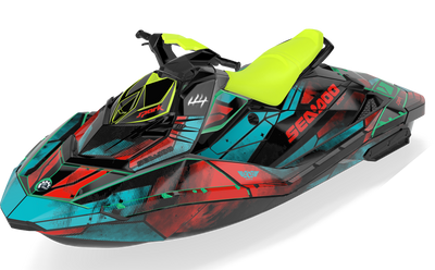 Tally Sea-Doo Spark Graphics Reef LavaDrkRed Max Coverage
