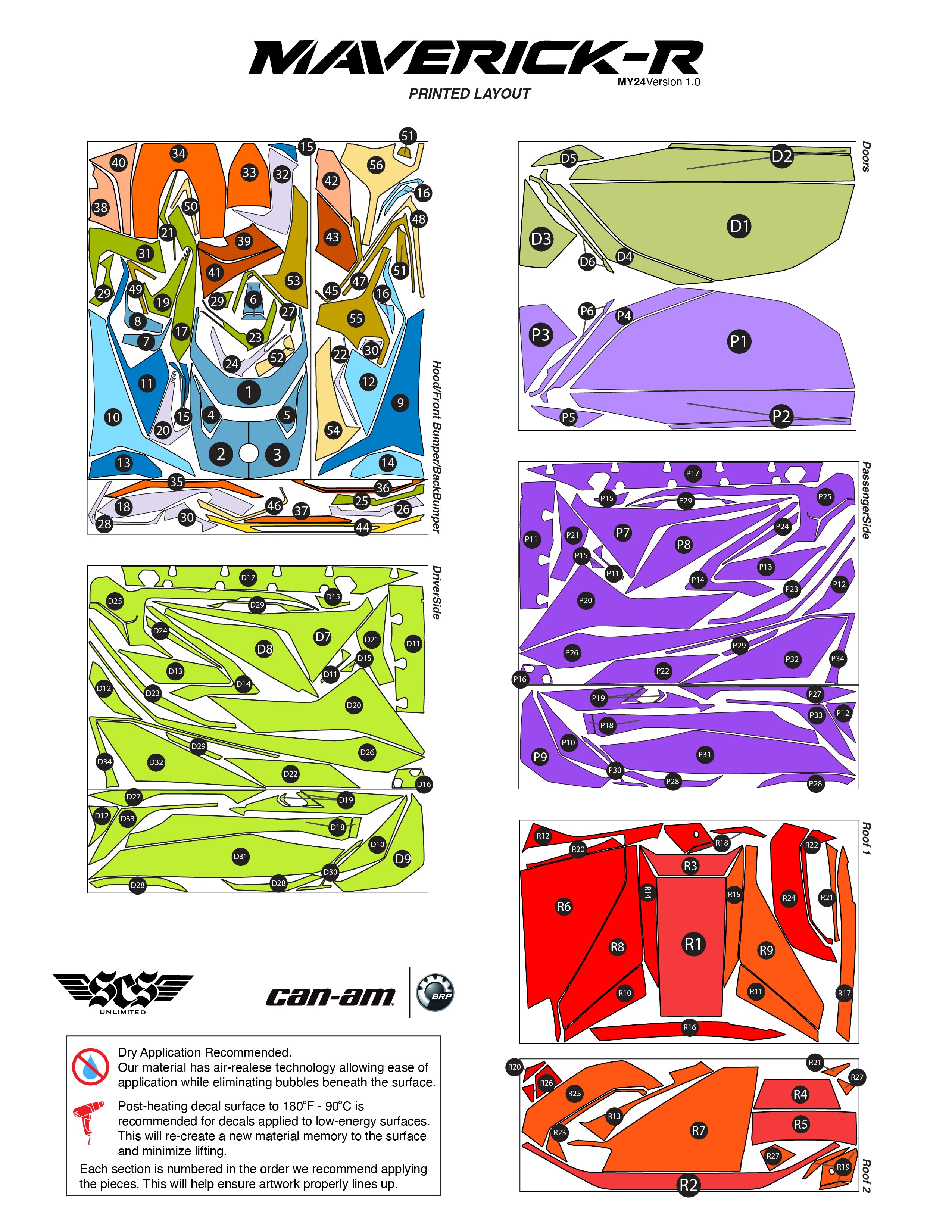 Can-Am Maverick R Graphics Installation Key