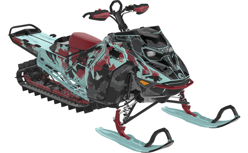 MultiCam Ski-Doo REV Gen5 Mountain NeoMint SpartanRed Premium Coverage
