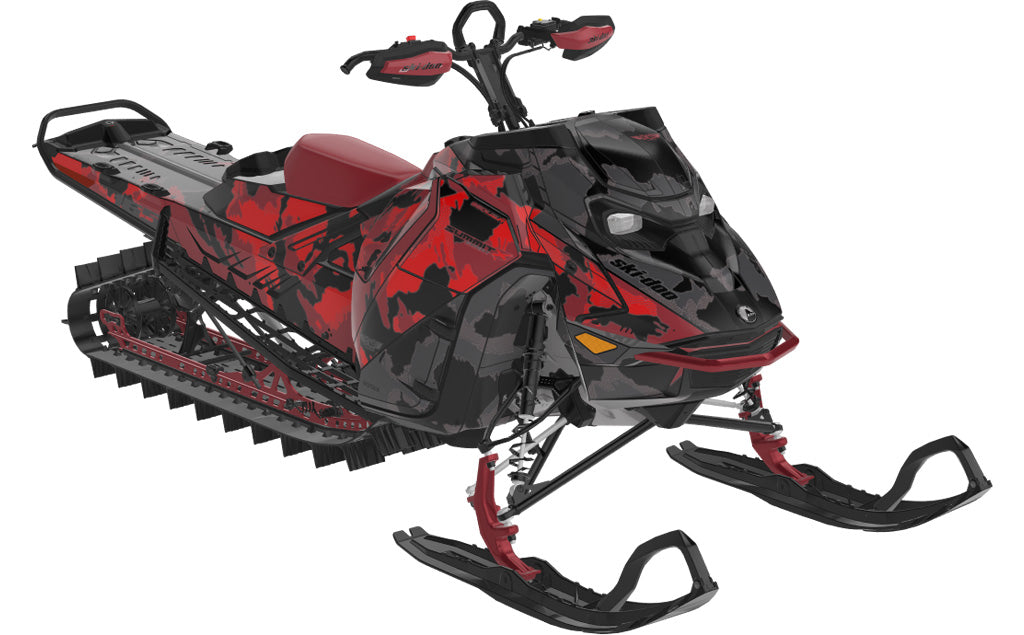 MultiCam Ski-Doo REV Gen5 Mountain SpartanRed Grey Less Coverage