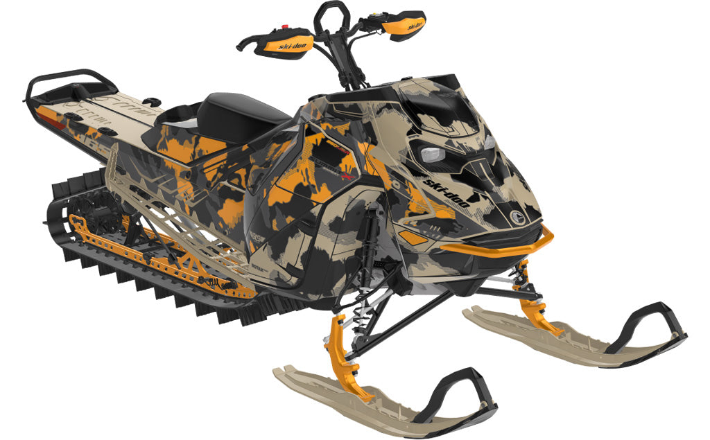 MultiCam Ski-Doo REV Gen5 Mountain Tan Orange Premium Coverage