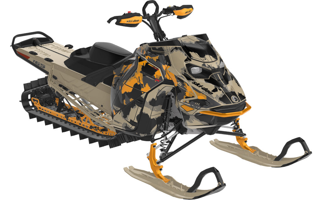 MultiCam Ski-Doo REV Gen5 Mountain Tan Orange Full Coverage