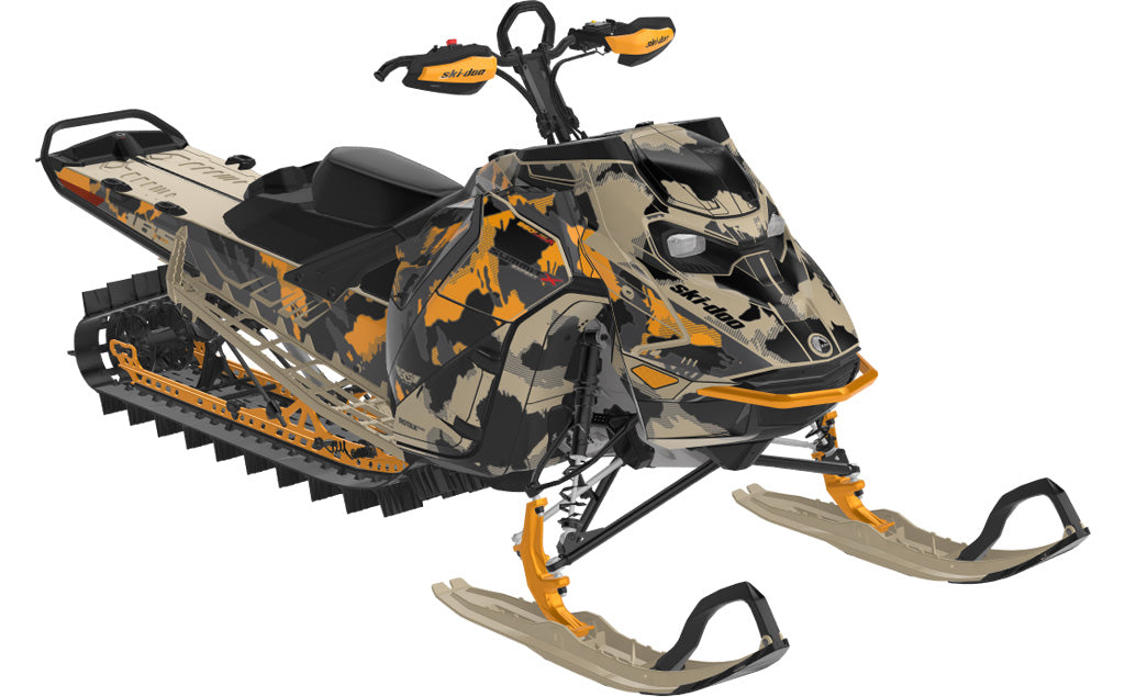 MultiCam Ski-Doo REV Gen5 Mountain Tan Orange Partial Coverage