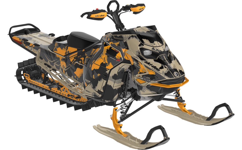 MultiCam Ski-Doo REV Gen5 Mountain Tan Orange Less Coverage