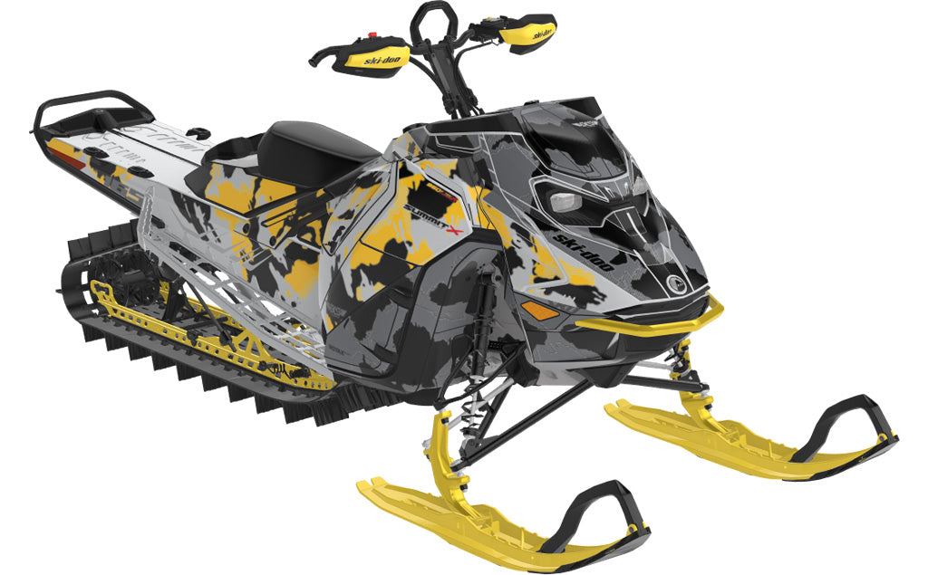 MultiCam Ski-Doo REV Gen5 Mountain Yellow Grey Premium Coverage