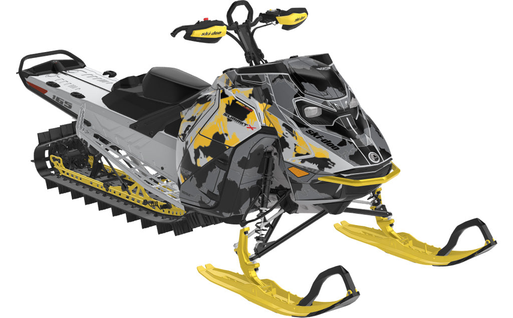 MultiCam Ski-Doo REV Gen5 Mountain Yellow Grey Full Coverage