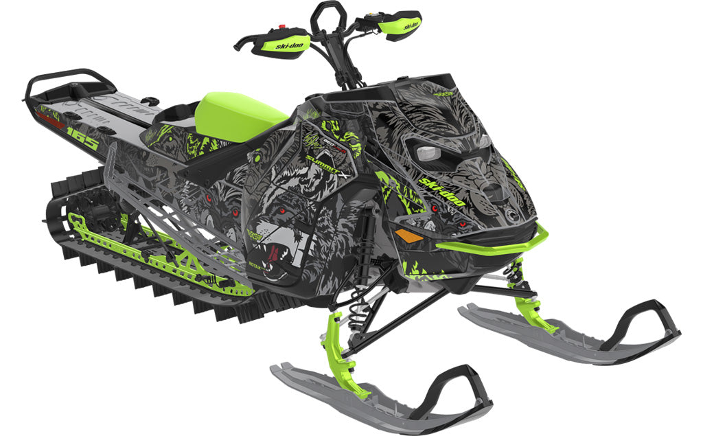 Wolves Ski-Doo REV Gen5 Mountain Sled Wrap