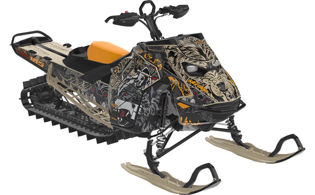 Wolves Ski-Doo REV Gen5 Mountain Sled Wrap