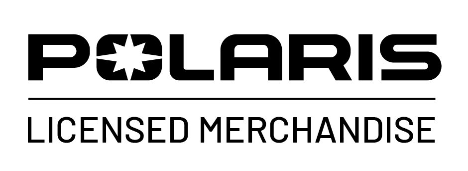 Polaris licensed merchandise logo with black text on a white background