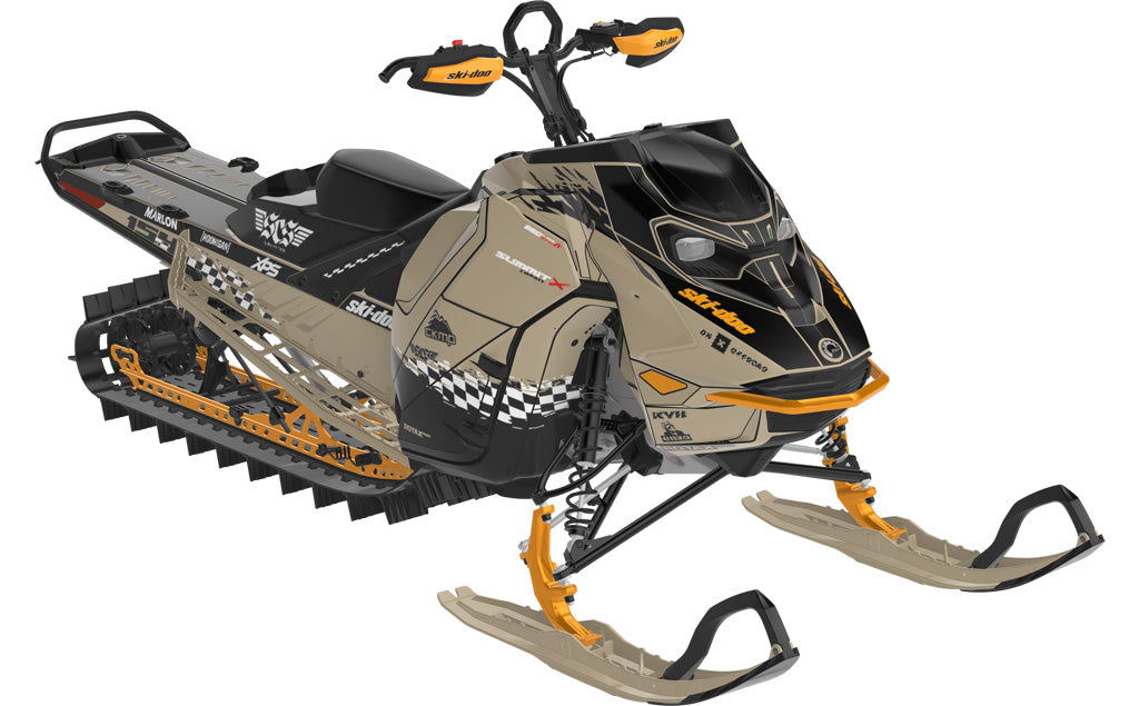 Jay Mentaberry Throwback Ski-Doo REV Gen5 Mountain DesertTan Black Premium Coverage