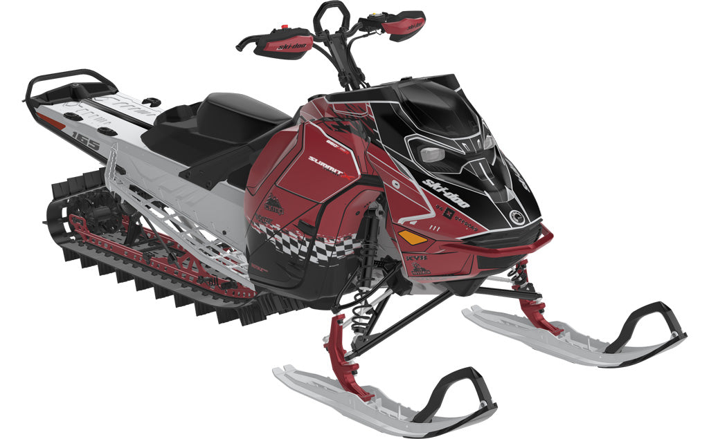 Jay Mentaberry Throwback Ski-Doo REV Gen5 Mountain SpartanRed Black Full Coverage
