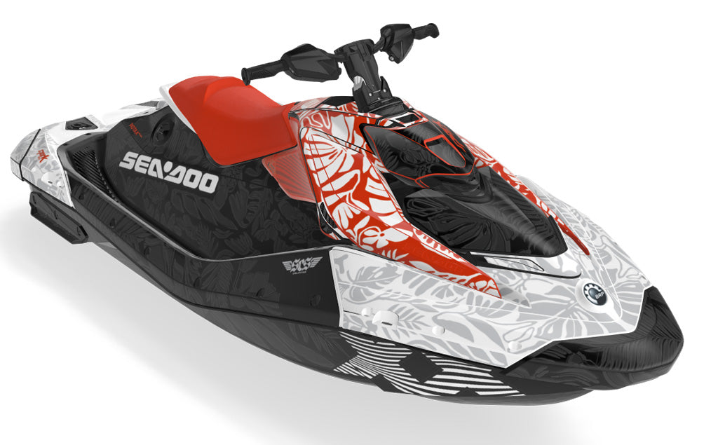 Wonderer White Lava Sea-Doo Spark24+ Graphics