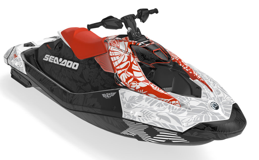 Wonderer White Lava Sea-Doo Spark24+ Graphics