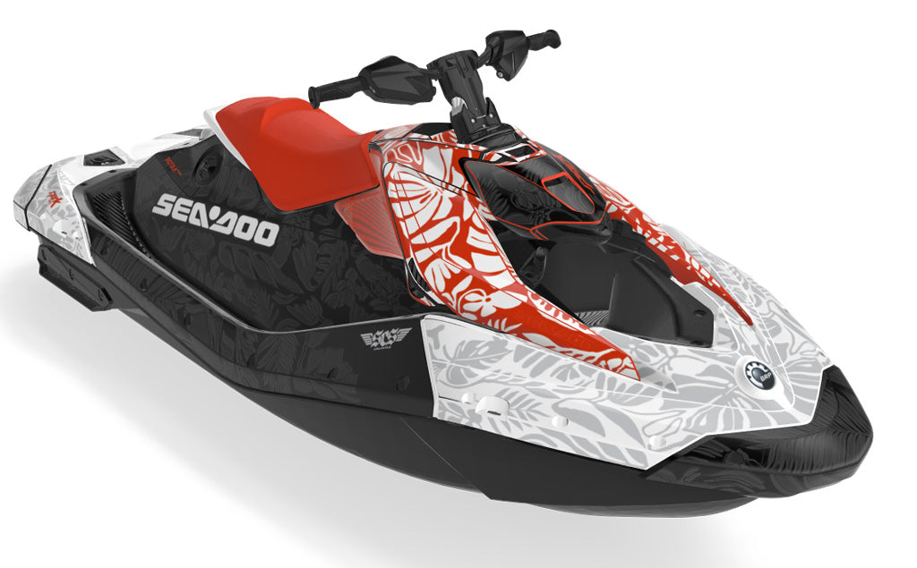 Wonderer White Lava Sea-Doo Spark24+ Graphics