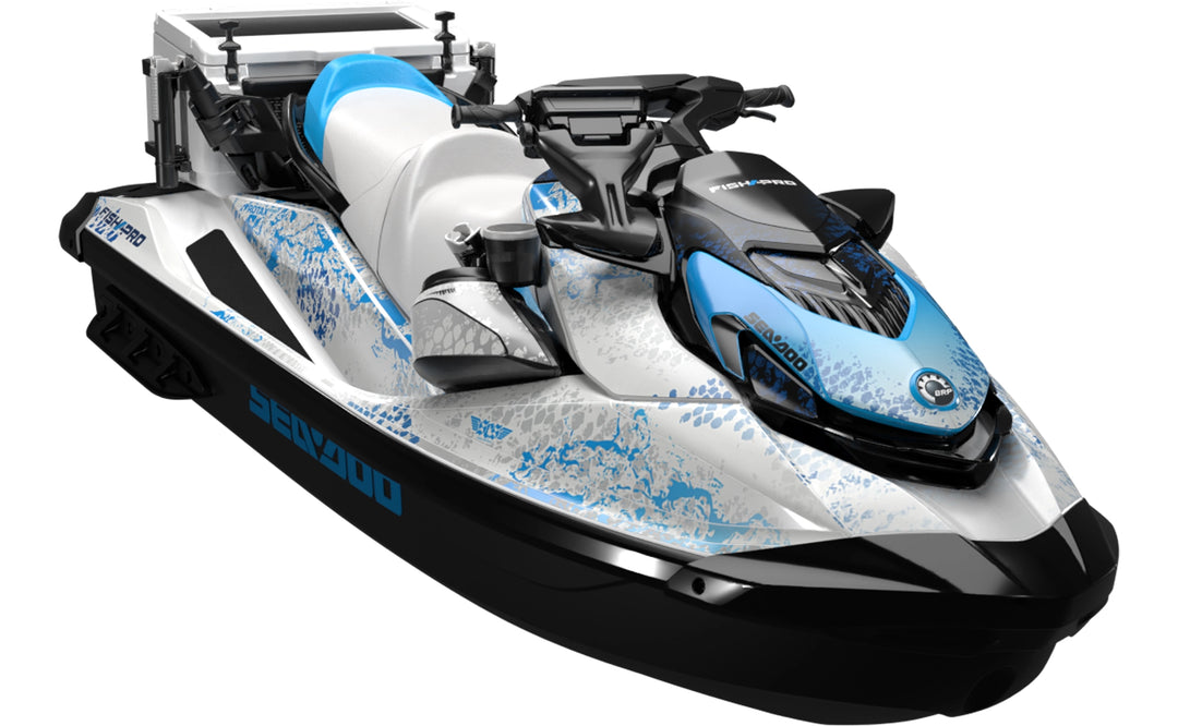 Eddies - Sea-Doo GTI Graphics - Blue White - Full