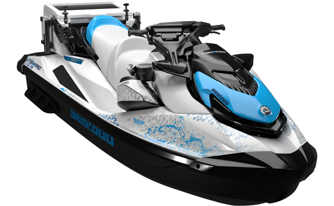 Eddies - Sea-Doo GTI Graphics - Blue White - Less