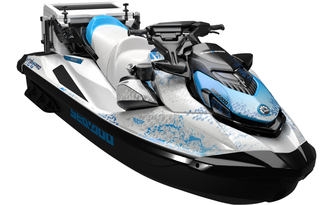 Eddies - Sea-Doo GTI Graphics - Blue White - Partial