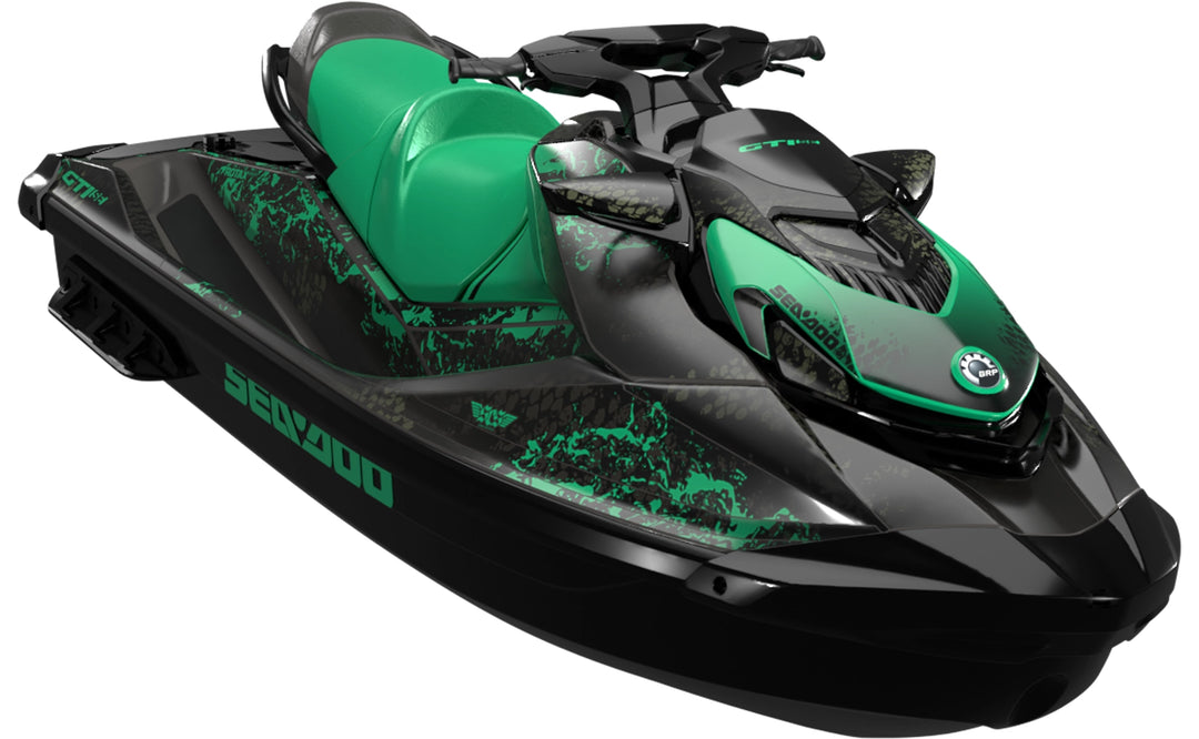 Eddies - Sea-Doo GTI Graphics - Laguna Black - Full