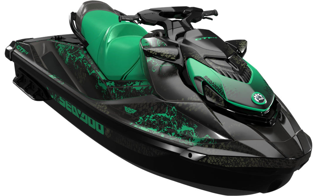 Eddies - Sea-Doo GTI Graphics - Laguna Black - Premium