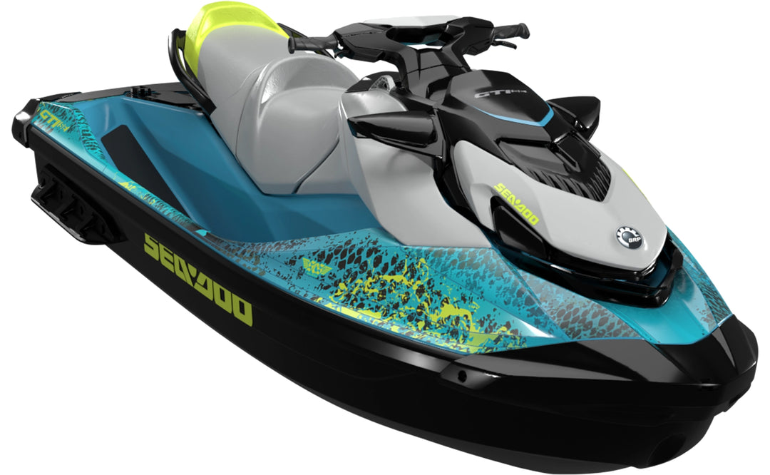 Eddies - Sea-Doo GTI Graphics - Teal Manta - Less