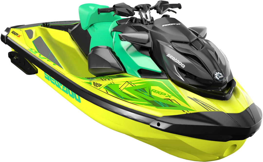 Flatline - Sea-Doo RXP-X Graphics - Yellow Green - Less