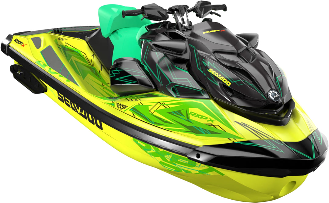 Flatline - Sea-Doo RXP-X Graphics - Yellow Green - Max