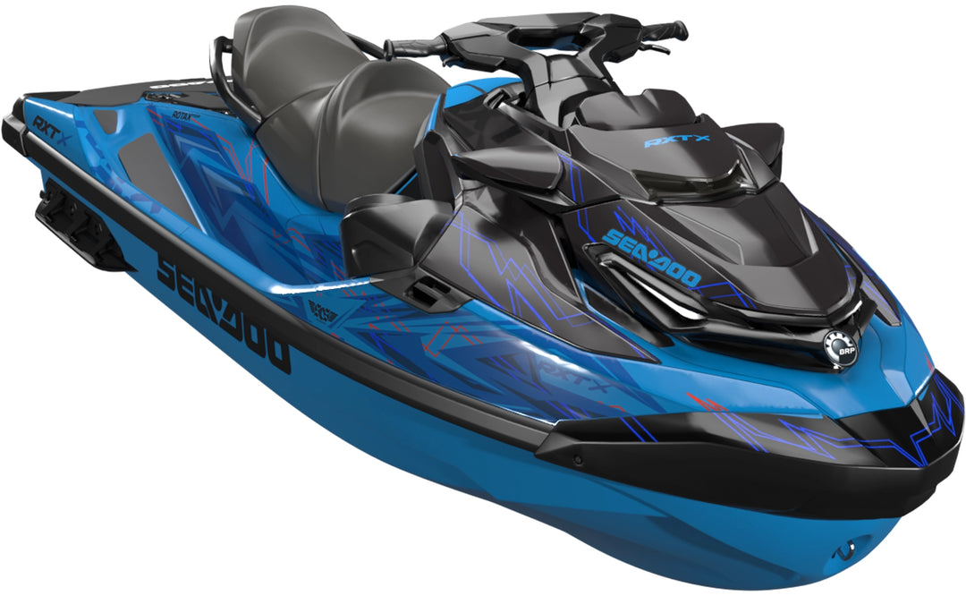 Flatline - Sea-Doo RXT Graphics - Blue Grey - Full