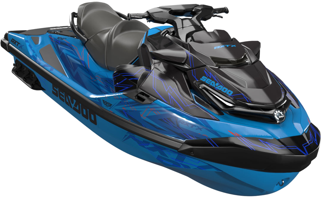 Flatline - Sea-Doo RXT Graphics - Blue Grey - Max
