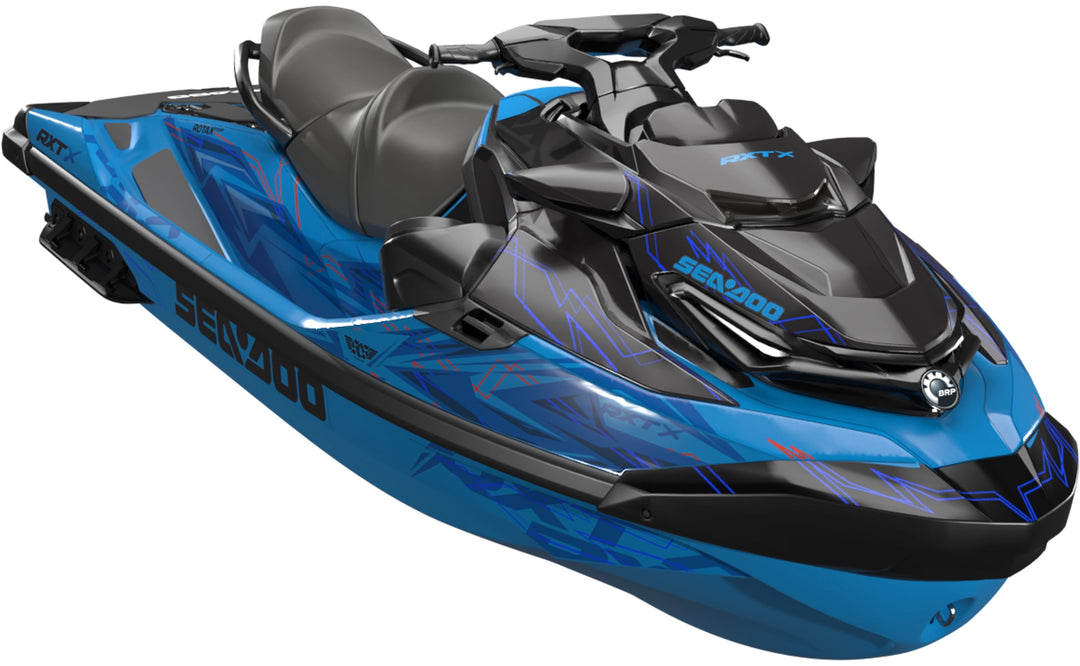 Flatline - Sea-Doo RXT Graphics - Blue Grey - Premium