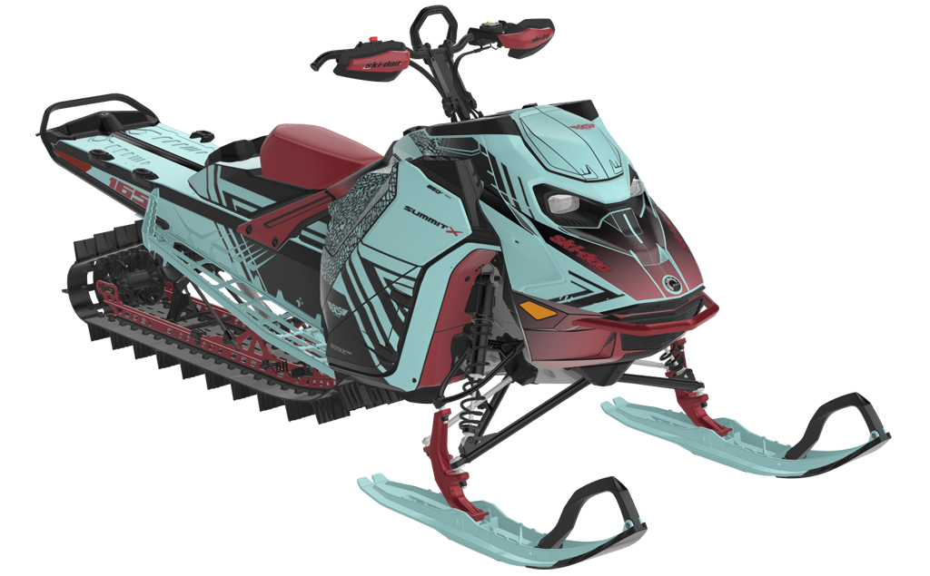 Formidable Ski-Doo REV Gen5 Mountain SpartanRed DesertTan Partial Coverage
