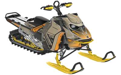 Formidable Ski-Doo REV Gen5 Mountain OrangeCrush DesertTan Partial Coverage