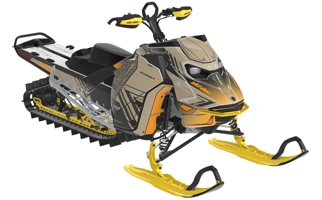 Formidable Ski-Doo REV Gen5 Mountain OrangeCrush DesertTan Full Coverage