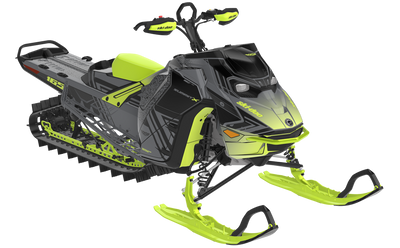 Formidable Ski-Doo REV Gen5 Mountain MantaGreen SteelGrey Less Coverage