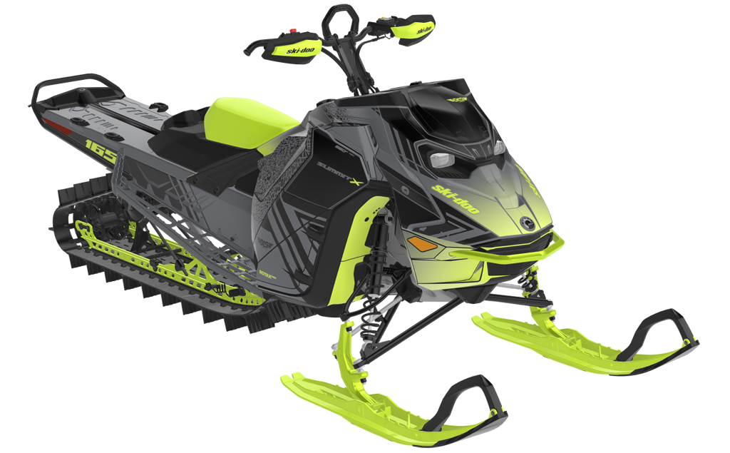 Formidable Ski-Doo REV Gen5 Mountain MantaGreen SteelGrey Full Coverage