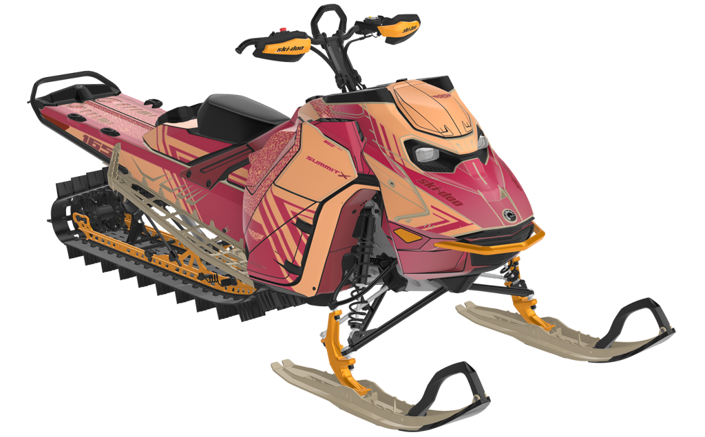Formidable Ski-Doo REV Gen5 Mountain MillenniumYellow CatGrey Premium Coverage