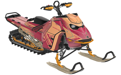 Formidable Ski-Doo REV Gen5 Mountain MillenniumYellow CatGrey Premium Coverage