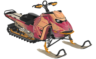 Formidable Ski-Doo REV Gen5 Mountain CanAmSilver TrueRed Partial Coverage