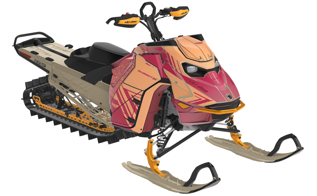 Formidable Ski-Doo REV Gen5 Mountain CanAmSilver TrueRed Full Coverage