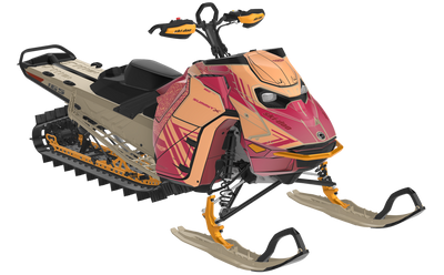 Formidable Ski-Doo REV Gen5 Mountain CanAmSilver TrueRed Full Coverage