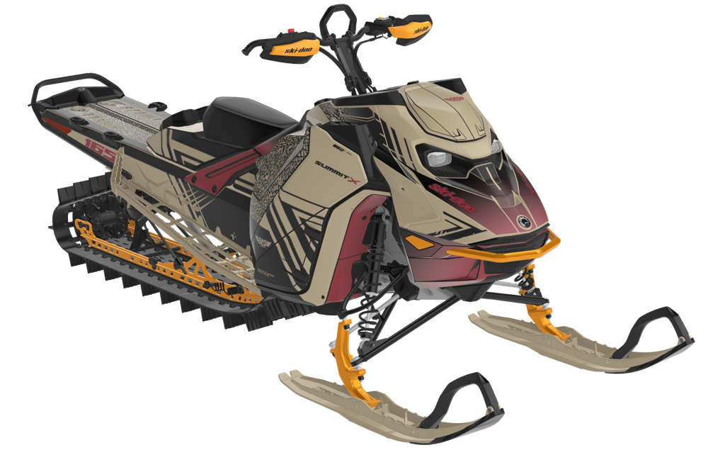 Formidable Ski-Doo REV Gen5 Mountain NeoMint SpartanRed Partial Coverage