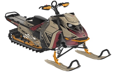 Formidable Ski-Doo REV Gen5 Mountain NeoMint SpartanRed Partial Coverage