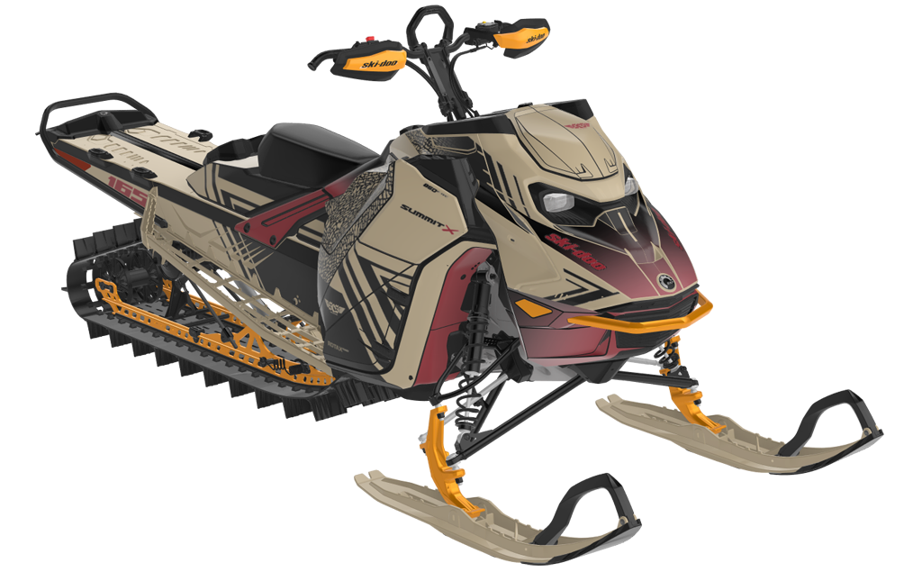 Formidable Ski-Doo REV Gen5 Mountain CanAmSilver TrueRed Premium Coverage