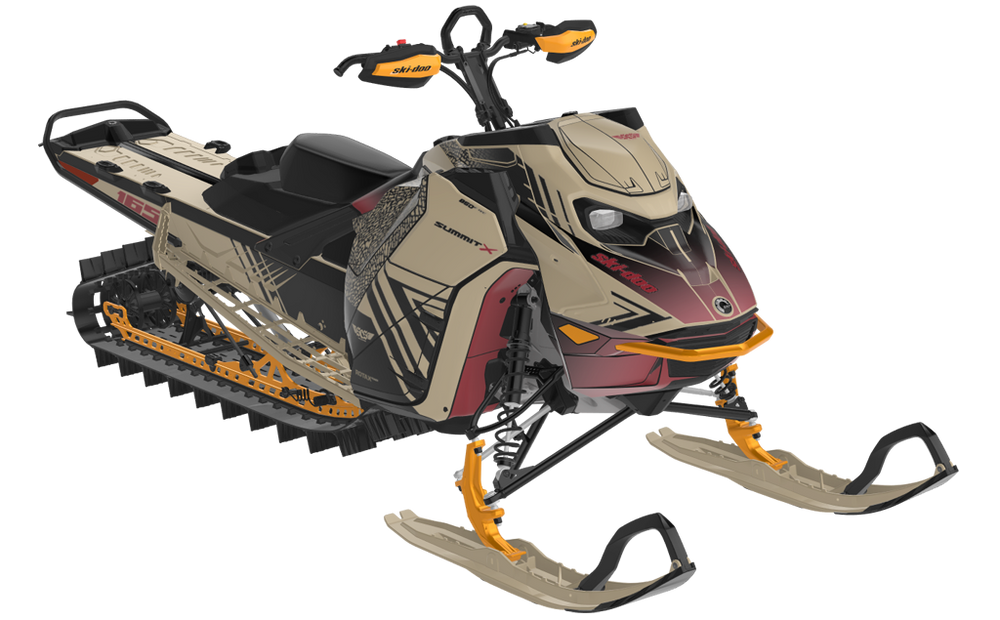 Formidable Ski-Doo REV Gen5 Mountain NeoMint SpartanRed Full Coverage